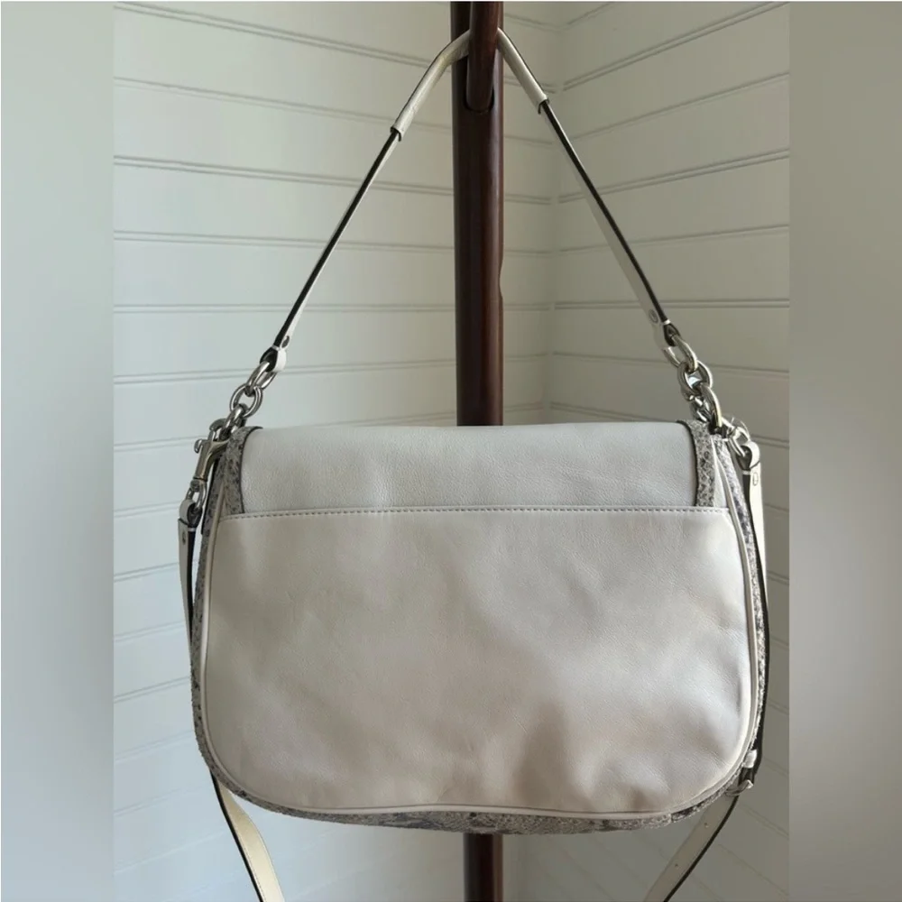 EUC COACH TAYLOR MIXED EXOTIC FLAP SHOULDER BAG - Picture 5 of 10